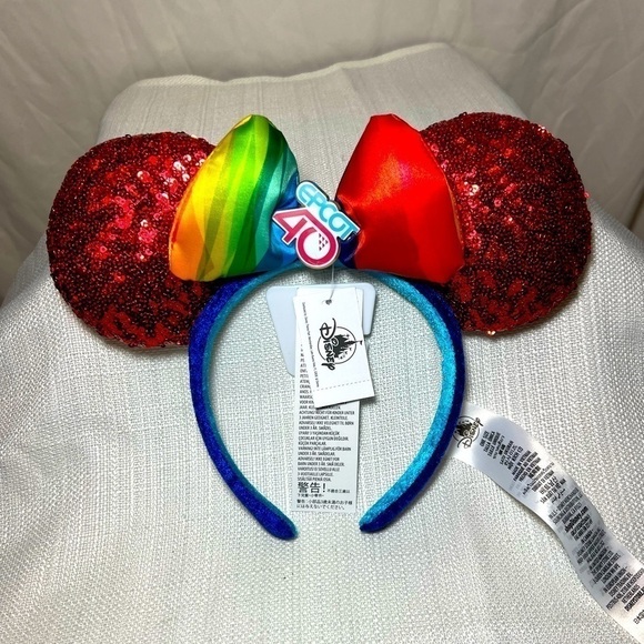 DISNEY Epcot 40th Anniversary Minnie Ears NWT - Picture 2 of 3